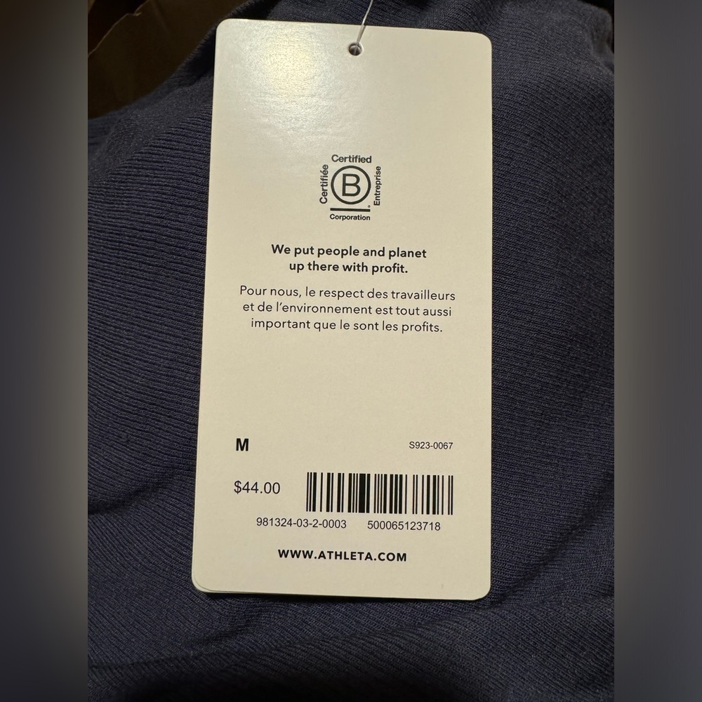 NWT Athleta Well Rested Rib Sleep Tank - Picture 3 of 3